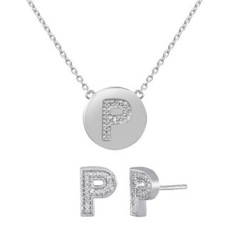 ONLINE ONLY   Diamond Addiction Diamond Accent Initial P Set, Womens