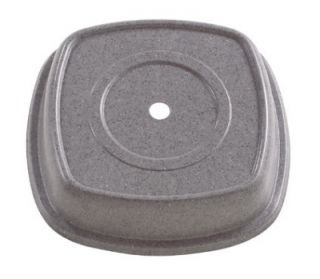 Cambro 11 1/8 Square Versa Plate Cover   Fits 11 Distinction Metro, Granite Gray