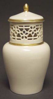 Lenox China Pompeii Collection Small Pompeii Jar with Lid, Fine China Dinnerware