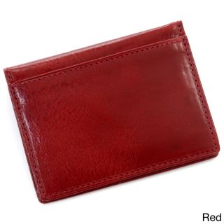 Tony Perotti Ultimo Id Window Weekend Travel Wallet (Black, red, or brownDimensions 4 inches high x 3 inches wide x 0.25 inches deepOne (1) ID window, six (6) internal card slots, two (2) external credit card slots, two (2) receipt or currency slotsMade 
