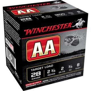 Winchester Aa Shotgun Ammunition   Winchester Aa Shotshells 28ga 2 3/4   3/4oz #8 Shot