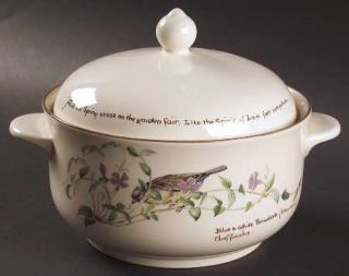 Noritake Country Diary Edwardian Lady (Round) 1.25 Qt Round Covered Casserole, F