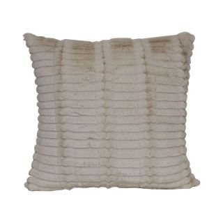 Faux Fur Decorative Pillow, Ivory