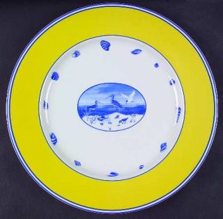 Lynn Chase Costa Azzurra Service Plate (Charger), Fine China Dinnerware   Blue S