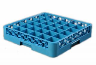 Carlisle Full Size Dishwasher Glass Rack   36 Compartments, Blue
