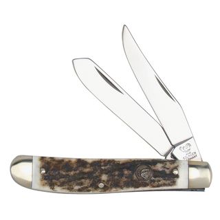 Hen and Rooster Deer Stag Mini Trapper Pocket Knife (Deer stagDimensions 4.5 inches x 1.5 inches x 1 inchesWeight 0.20 poundsBefore purchasing this product, please familiarize yourself with the appropriate state and local regulations by contacting your 