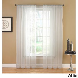 Links Sheer Mesh 84 inch Rod Pocket Curtain Panel