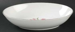 Grantcrest Pink Orchid 10 Oval Vegetable Bowl, Fine China Dinnerware   Pink Flo
