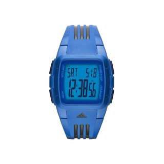 Adidas Duramo Mens Mid Size Blue & Black Digital Chronograph Sport Watch