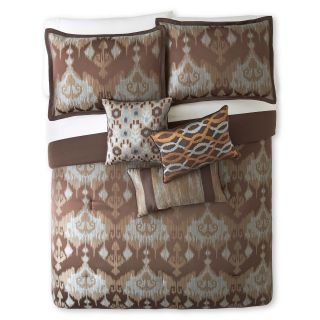 Waldorf 7 pc. Jacquard Comforter Set, Brown