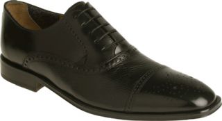 Mens Florsheim Octavio   Black Deerskin/Calf Leather Cap Toe Shoes