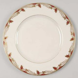 Lenox China Essex Maroon (Smooth) Dinner Plate, Fine China Dinnerware   Maroon &