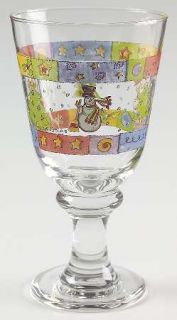 Sango Sweet Shoppe Christmas 12 Oz Glassware Goblet, Fine China Dinnerware   Sue