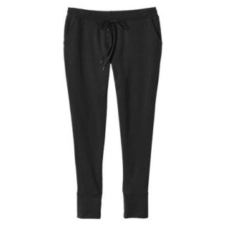 Gilligan & OMalley Womens French Terry Sleep Pant   Black M