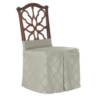 Sure Fit Durham Chair Skirt Slipcover   Sage