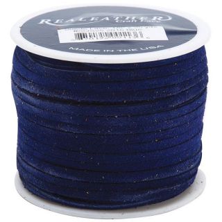 Silver Creek Cobalt Blue Suede Lace (Cobalt bluePackage contains 25 yards of 1/8 inch lace on a spool )
