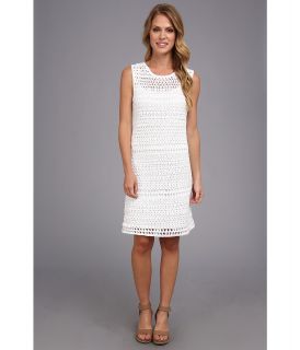 Calvin Klein Knitted Sheath Womens Dress (White)