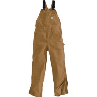 Carhartt� Flame Resistant Unlined Duck Bib Overall   Brown, 44in. Waist x 32in.