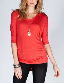 Essential Womens Super Soft Tunic Coral In Sizes Small, X Large, X Sm