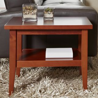 Jesper Pure Home Rectangle Cherry Wood End Table Multicolor   X753 CH