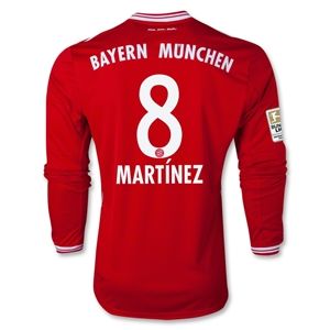 adidas Bayern Munich 13/14 MARTINEZ LS Home Soccer Jersey