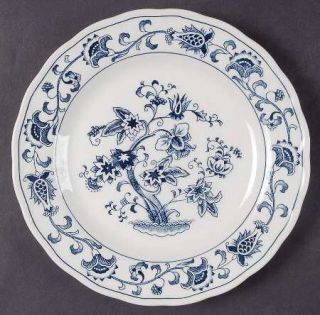 Nikko Ming Tree Blue Salad Plate, Fine China Dinnerware   Double Phoenix, Blue T