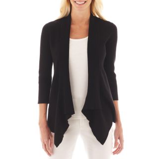 St. Johns Bay St. John s Bay Flyaway Cardigan, Black, Womens