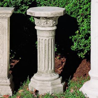 Campania International Roman Cast Stone Pedestal For Urns and Statues   PD 44 AL