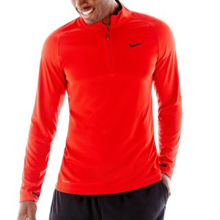 Nike Quarter Zip Training Top, Red, Mens