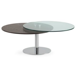 Cirque Motion Cocktail Table, Dk Coffee/chrome