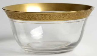 Tiffin Franciscan Minton Finger Bowl   Stem #14196, Gold Encrusted, Optic