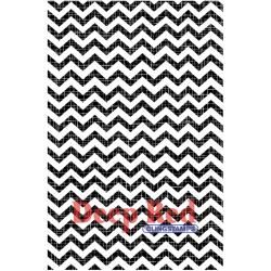 Deep Red Cling Stamp   Chevron Weave