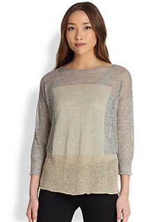 Eileen Fisher Sparkle Top   Pearl