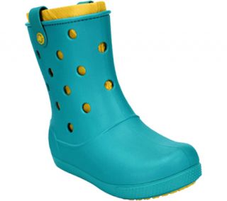 Womens Crocs Crocband Airy Boot   Turquoise/Canary Boots