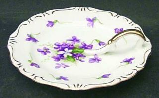 Rossetti Spring Violets Lemon Dish, Fine China Dinnerware   Purple Violets, Occu