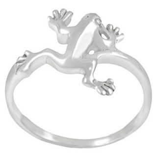 Journee Collection Sterling Silver Jumping Frog Ring   Silver 5
