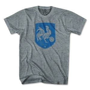 Objectivo Ultras France Rooster Shield T Shirt (Gray)