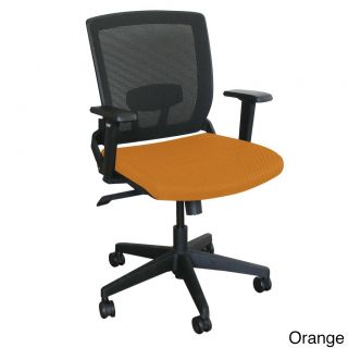 Managers Mesh Chair With Black Plastic Base (Iris (navy), flax, forsynthia (tan), fennel green, orange, teal, raspberry, limeWeight capacity 250 pounds Dimensions 39.25 to 42.75 inches high x 24.5 inches wide x 24 inches deep Seat dimensions 17.5 inche