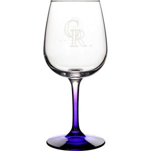 Colorado Rockies Boelter Brands Satin Etch Wine Glass