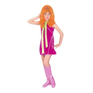 Scooby Doo Daphne Girls Costume, Pink, Girls