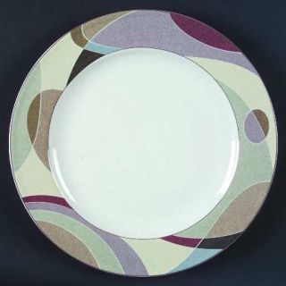Studio Nova Kaleidoscope Dinner Plate, Fine China Dinnerware   Multicolor Geomet