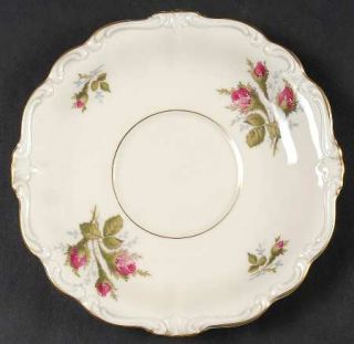 Rosenthal   Continental Moss Rose (Pompadour, Ivory Body) Saucer for Flat Cream