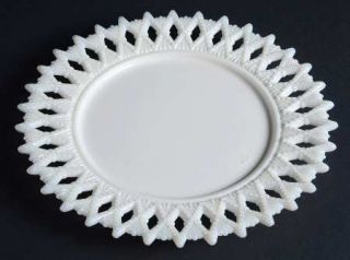 Kemple Sheaf Of Wheat Milkglass Luncheon Plate   Beaded/Wheat,Milkglass