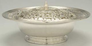 International Silver Wedgwood (Sterling, Hlw,Geometric Base) Centerpiece with Fr