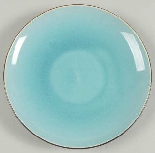 Home Zazen Turquoise Salad Plate, Fine China Dinnerware   Crackled Turquoise In,