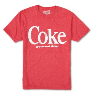 Coke The Real Thing Graphic Tee, Red, Mens