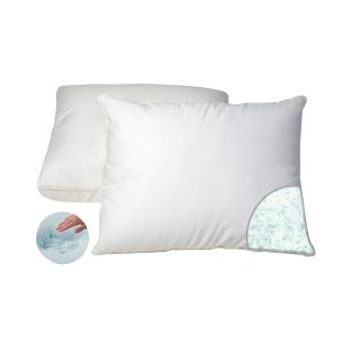 Authentic Comfort Cluster Gel Memory Foam Pillow 2 Pack, Blue