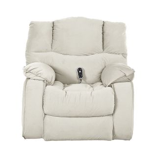 Hillside Fabric Heat and Massage Recliner, Primo Stone