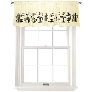 Colordrift Tea Time Valance, Black