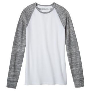 Mossimo Supply Co. Mens Long Sleeve Thermal   White/Gray Combo XL